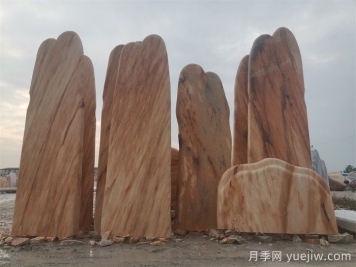 如何因地制宜的选择晚霞红景观石？